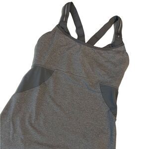 Lululemon Athletica Gray Adjustable Bra Side Detail Tank Top Size 4